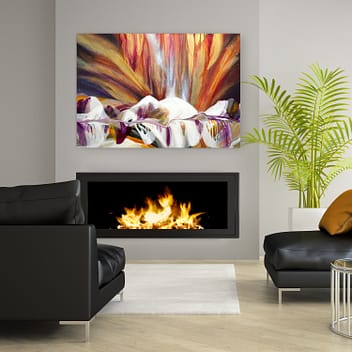 クリスタルアートワークス　スカイ・クロラ　スイトとユーイチ Galaxy | $650 – Terry Kruse High Energy Abstracts & Originals